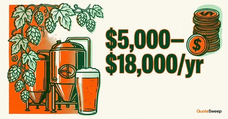 Brewery insurance cost guide 2026 – QuoteSweep
