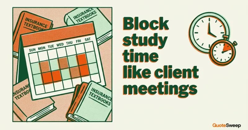 How to Build a Designation Study Schedule — QuoteSweep blog cover