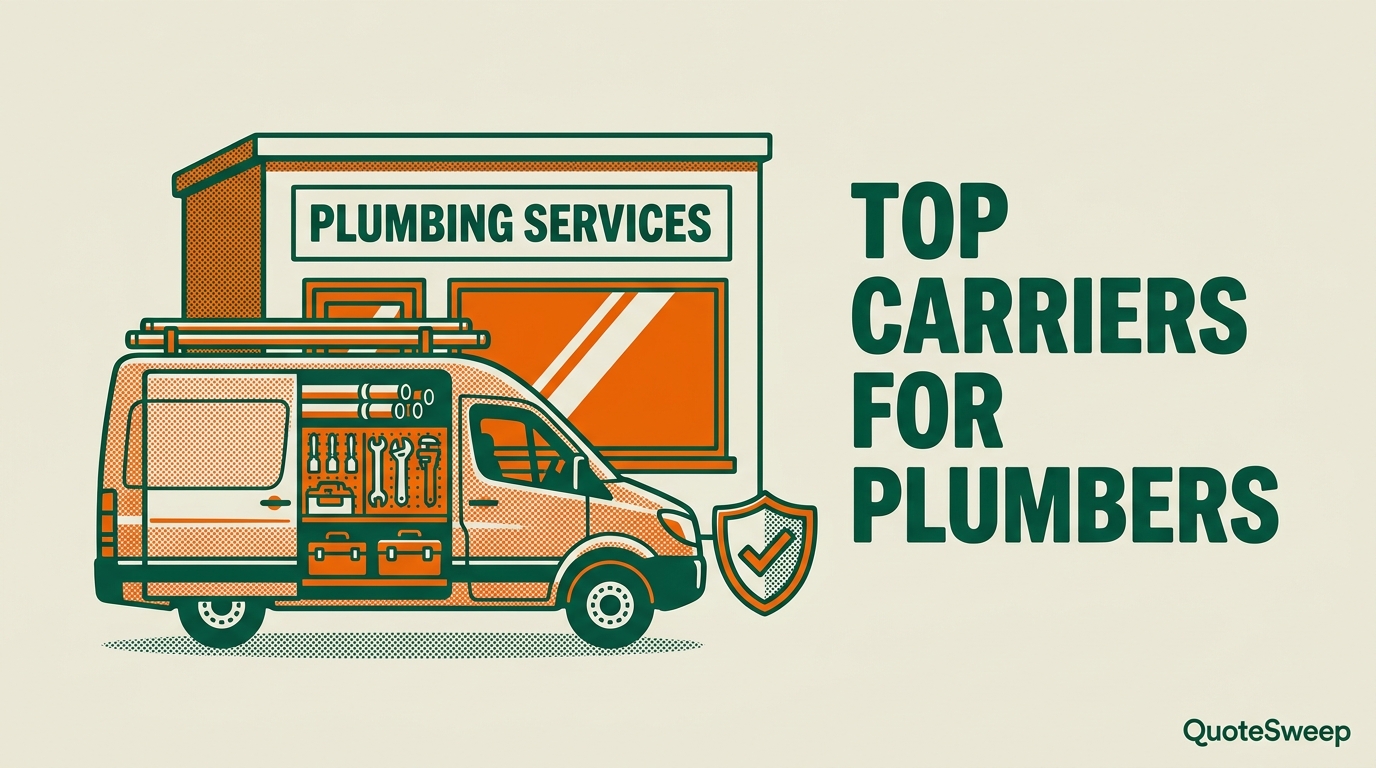 Best Commercial Insurance Carriers for Plumbers — QuoteSweep blog cover