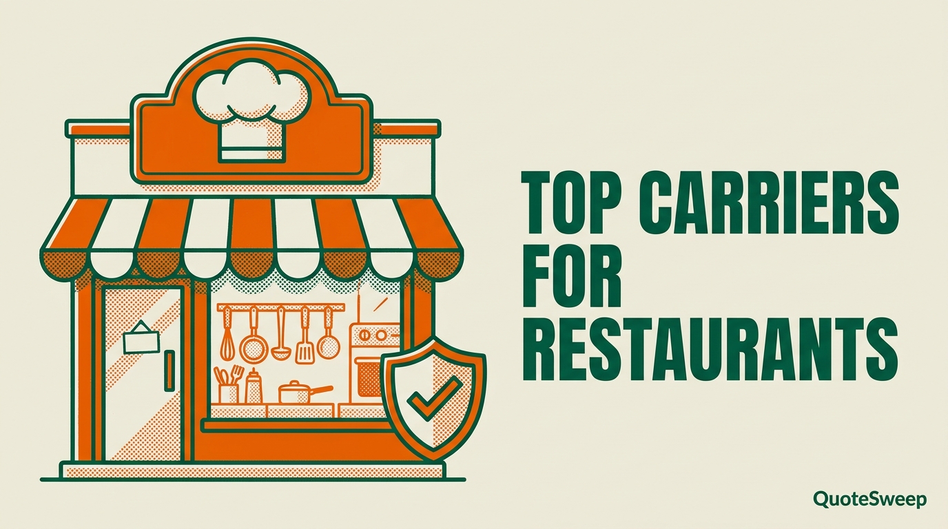 Best Commercial Insurance Carriers for Restaurants — QuoteSweep blog cover