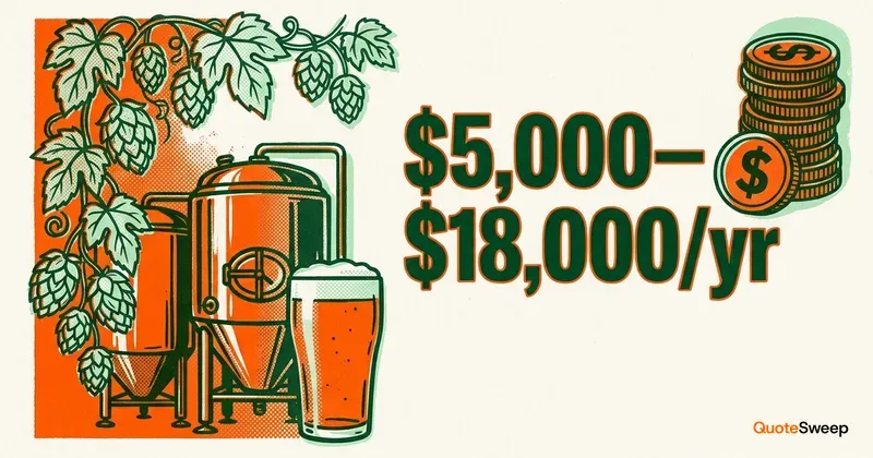 Brewery insurance cost guide 2026 – QuoteSweep