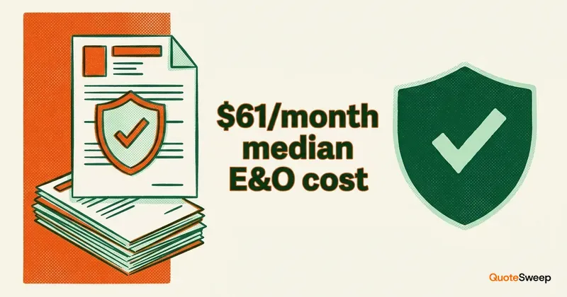 How Much Does Professional Liability (E&O) Insurance Cost? 2026 – QuoteSweep