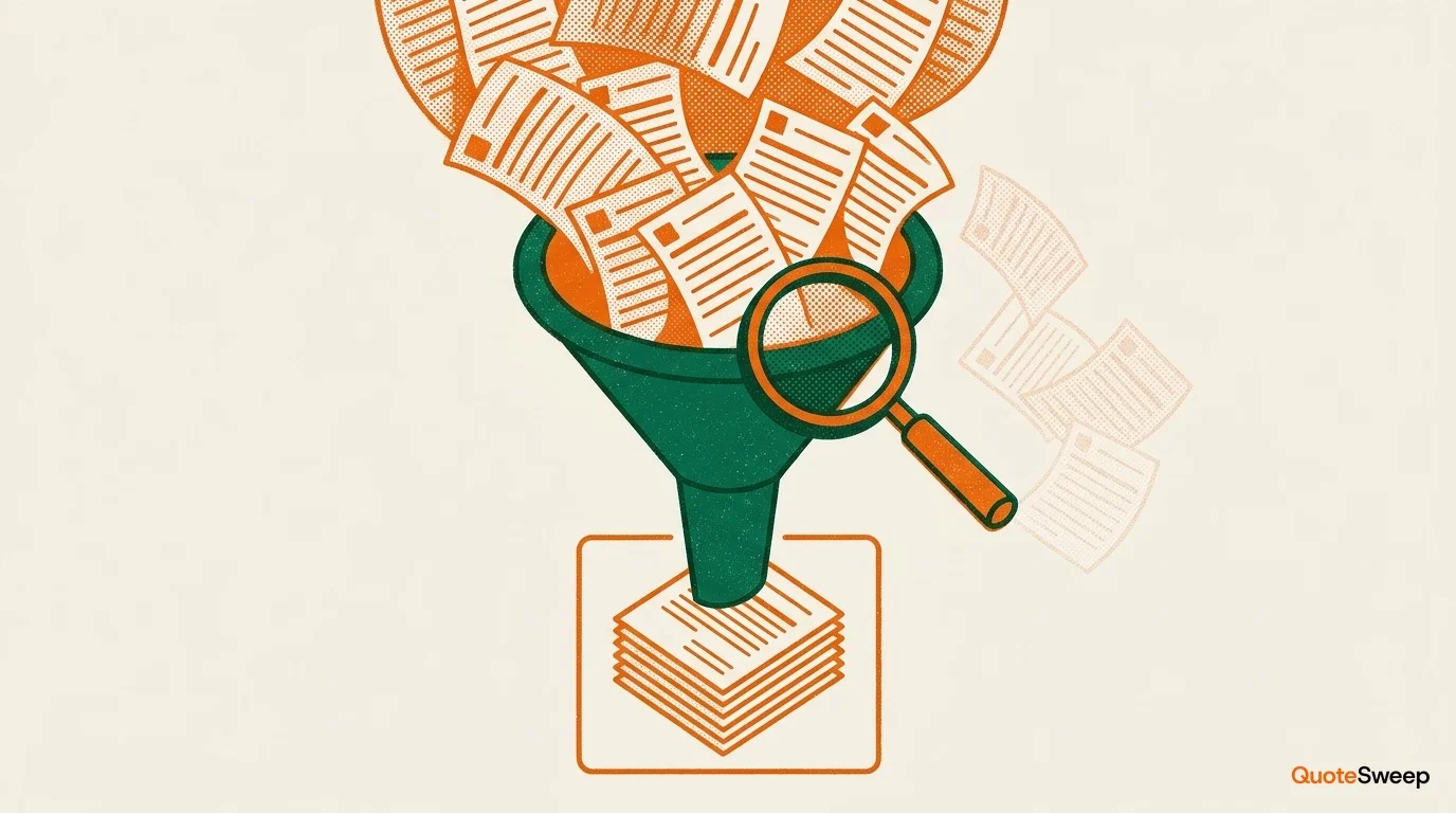 Why 60% of Commercial Submissions Go Unquoted — QuoteSweep data analysis